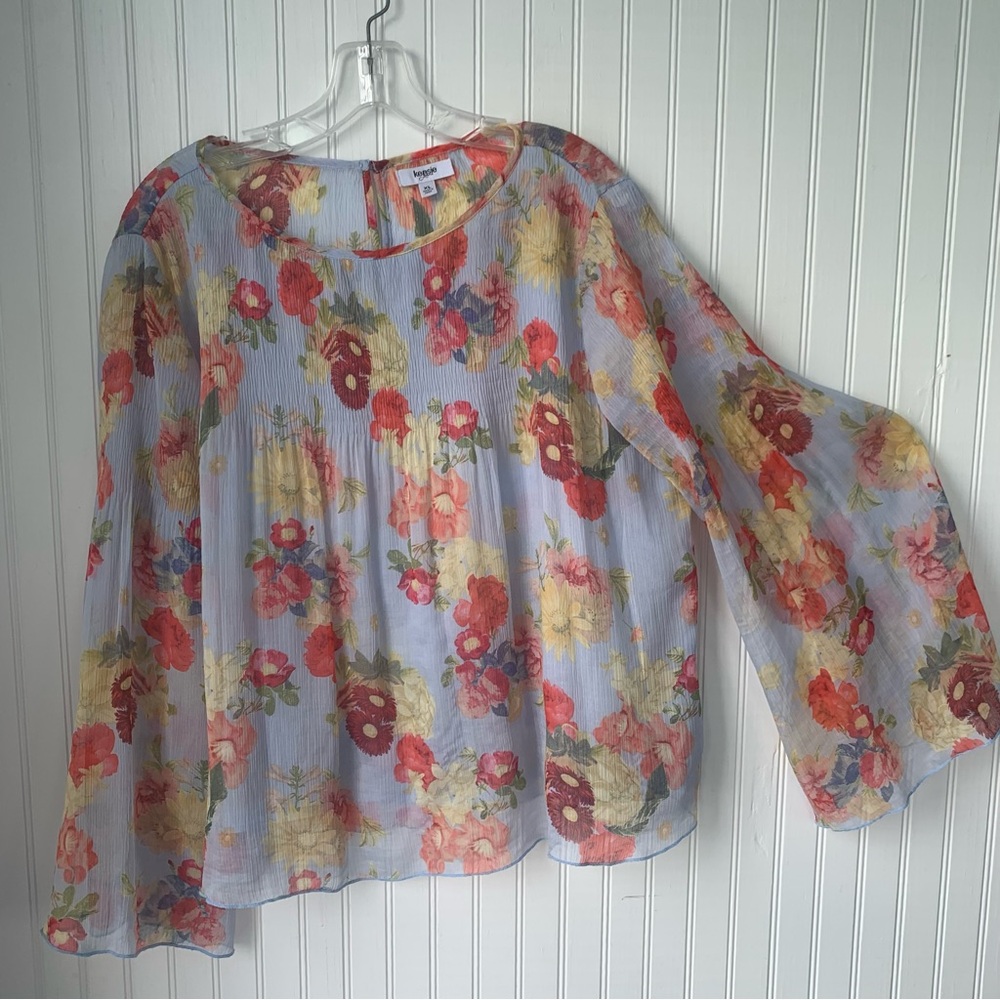 Kensie (XL) Multicolor Flloral Blouse